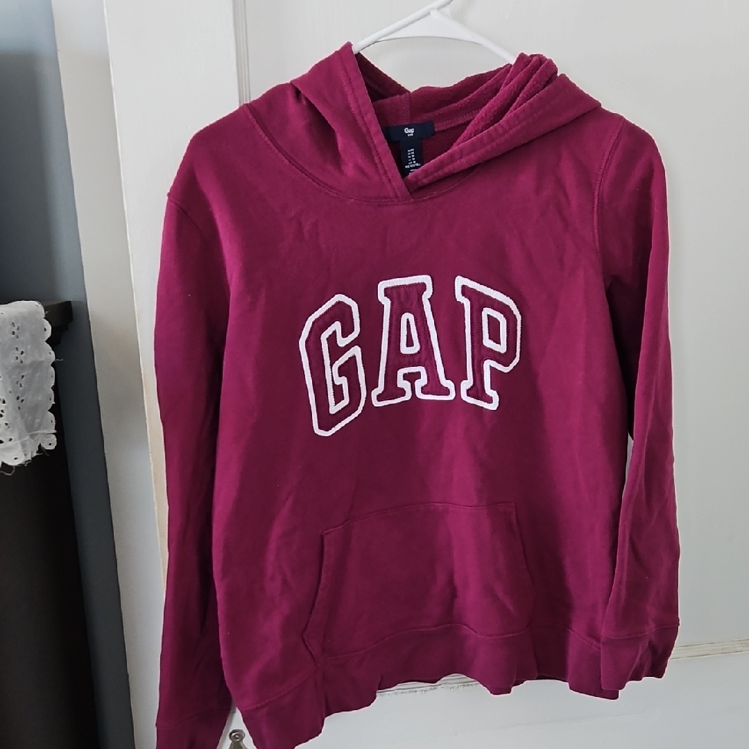 Gap Burgundy Hoodie With Logo